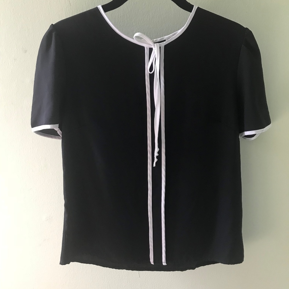 Black and White Liola DRESSY Shirt